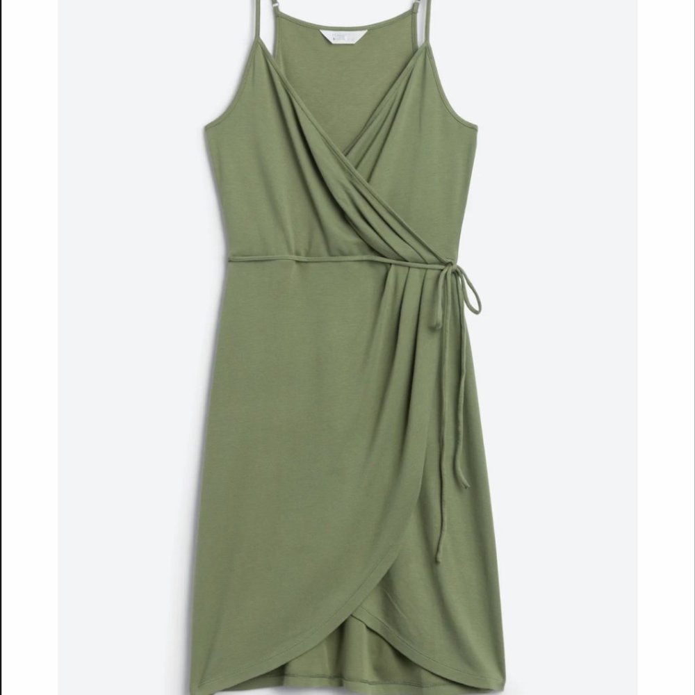 41 HAWTHORN Annora Faux Wrap Knit Dress